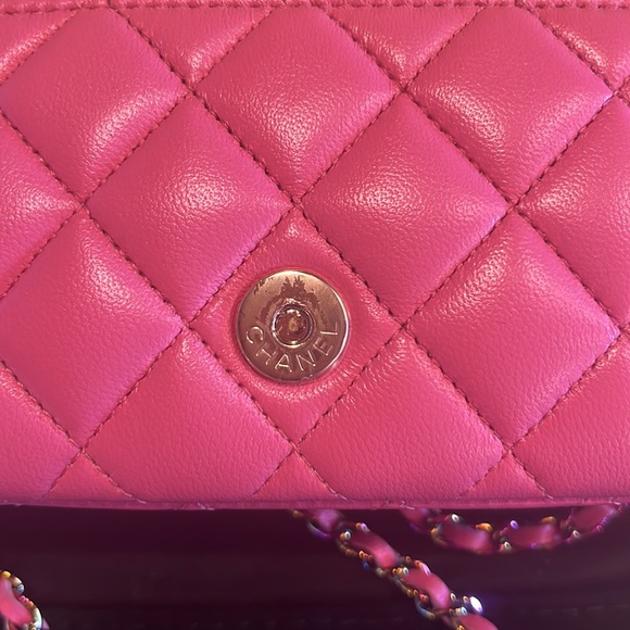 Chanel Sunglasses Holder with Chain in Rainbow Pink π π - Picture 15 of 17